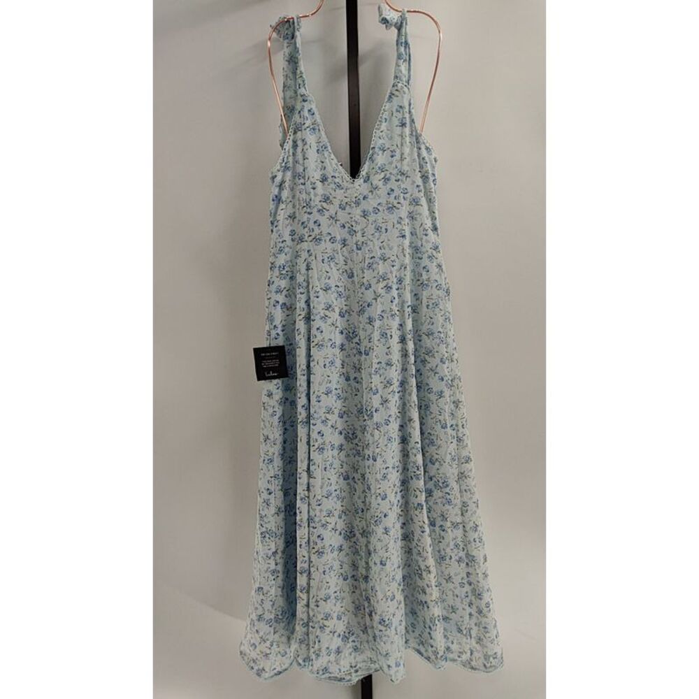 Lulus Blue Basic Sleeved Dress M - Picture 2 of 2